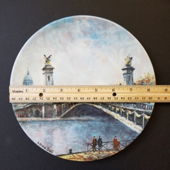 Henri D'Arceau L. & Fils Collectible Plate / Le Pont Alexander III - Picture 3 of 8
